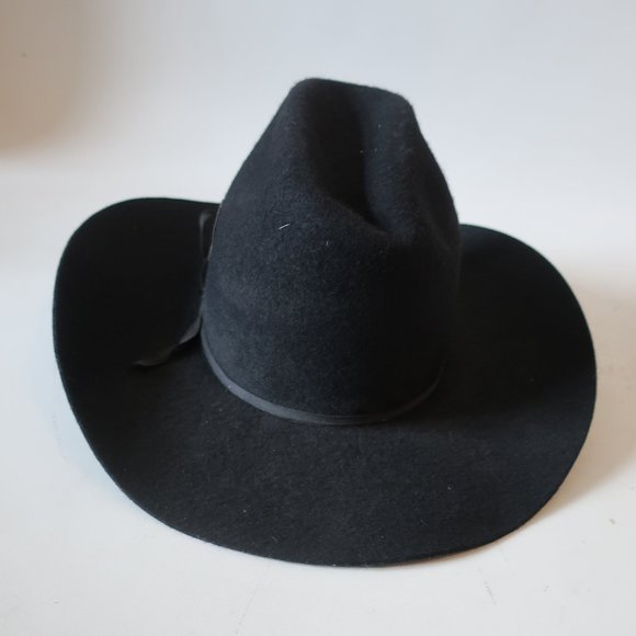 DINGO BLACK WESTERN HAT 58 US/7.25 * - Picture 4 of 8